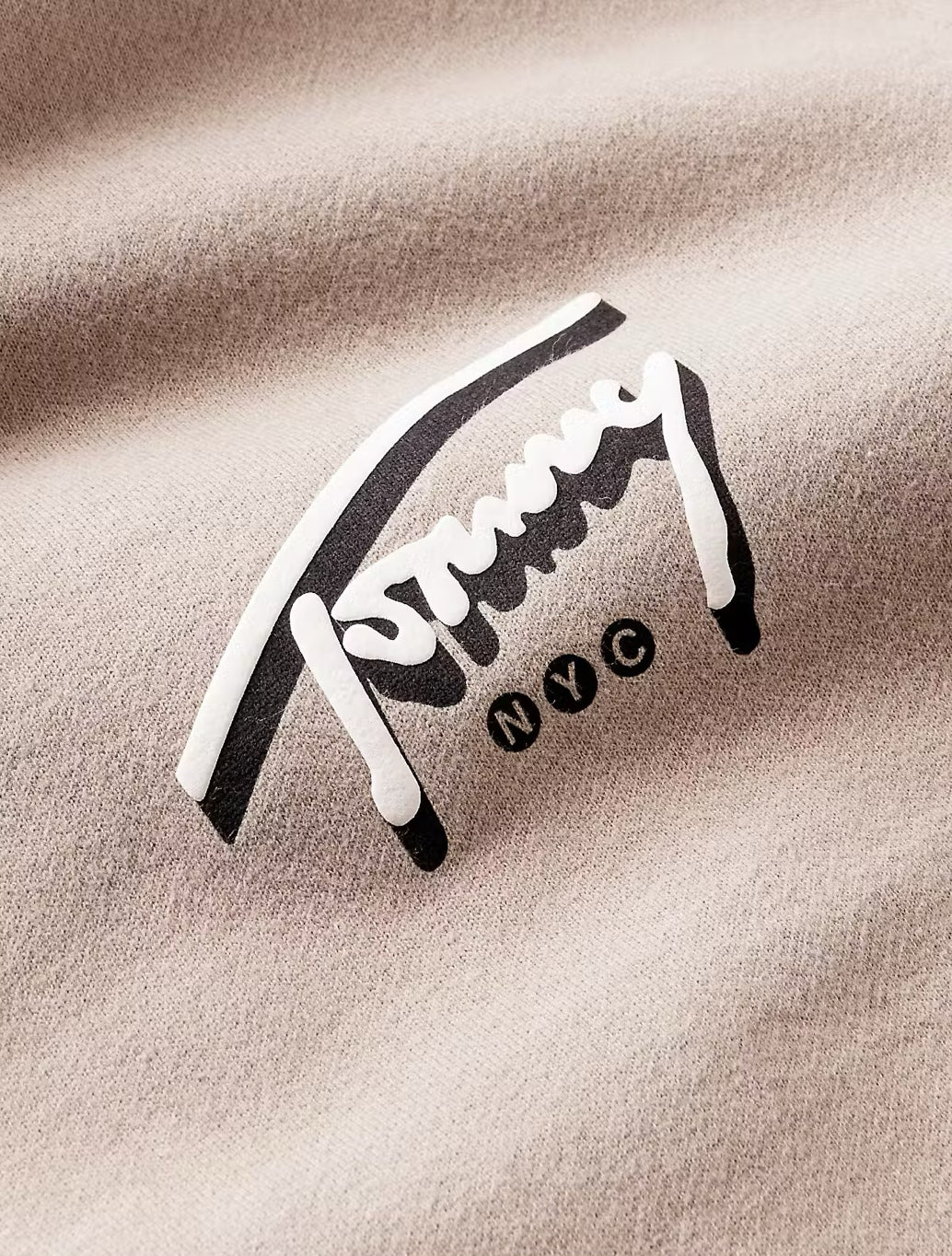 Tommy Jeans NYC Signature Hoodie in Light Brown