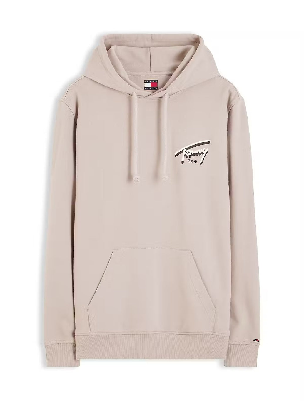 Tommy Jeans NYC Signature Hoodie in Light Brown