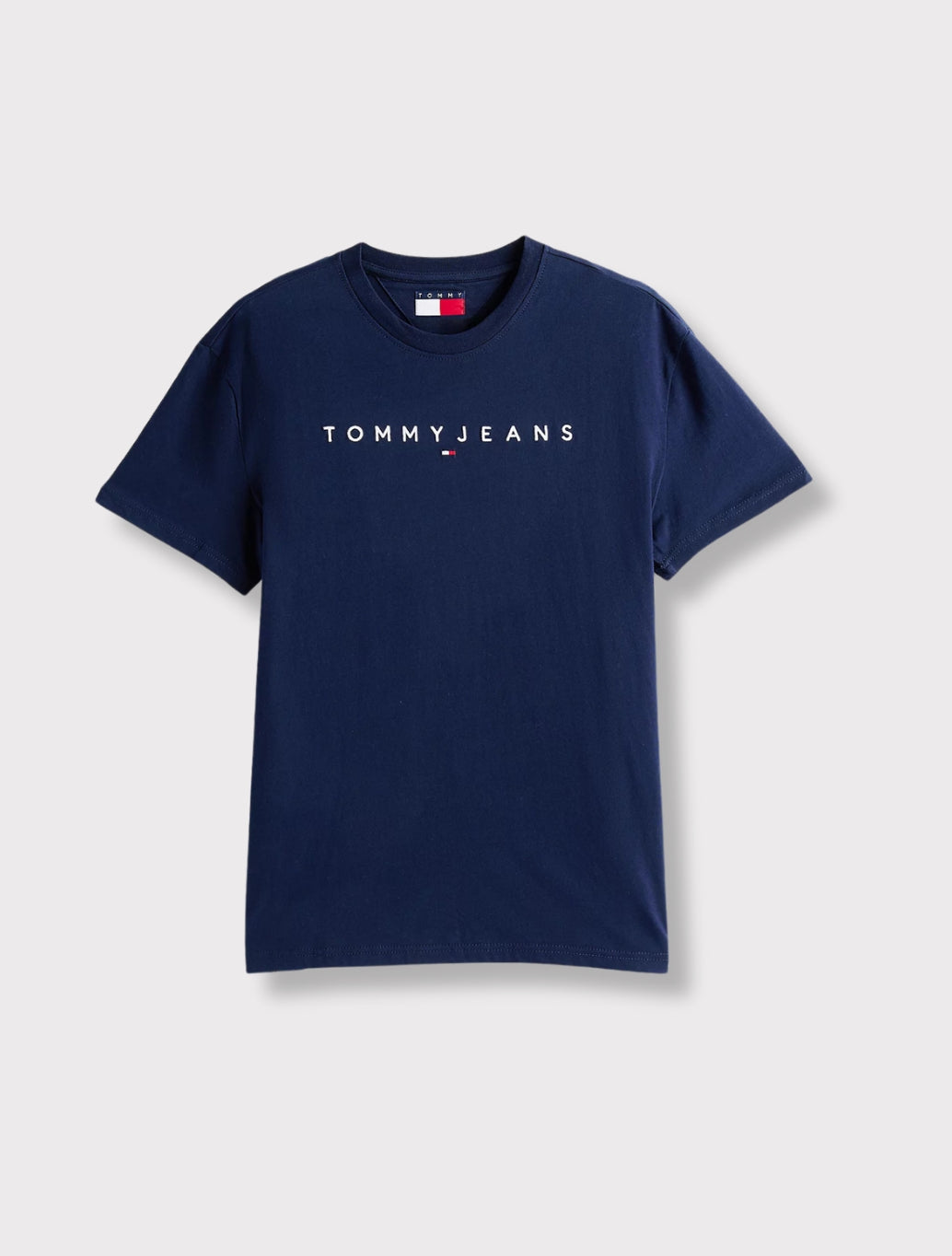 Tommy Jeans - Regular Linear Logo T-Shirt - Navy