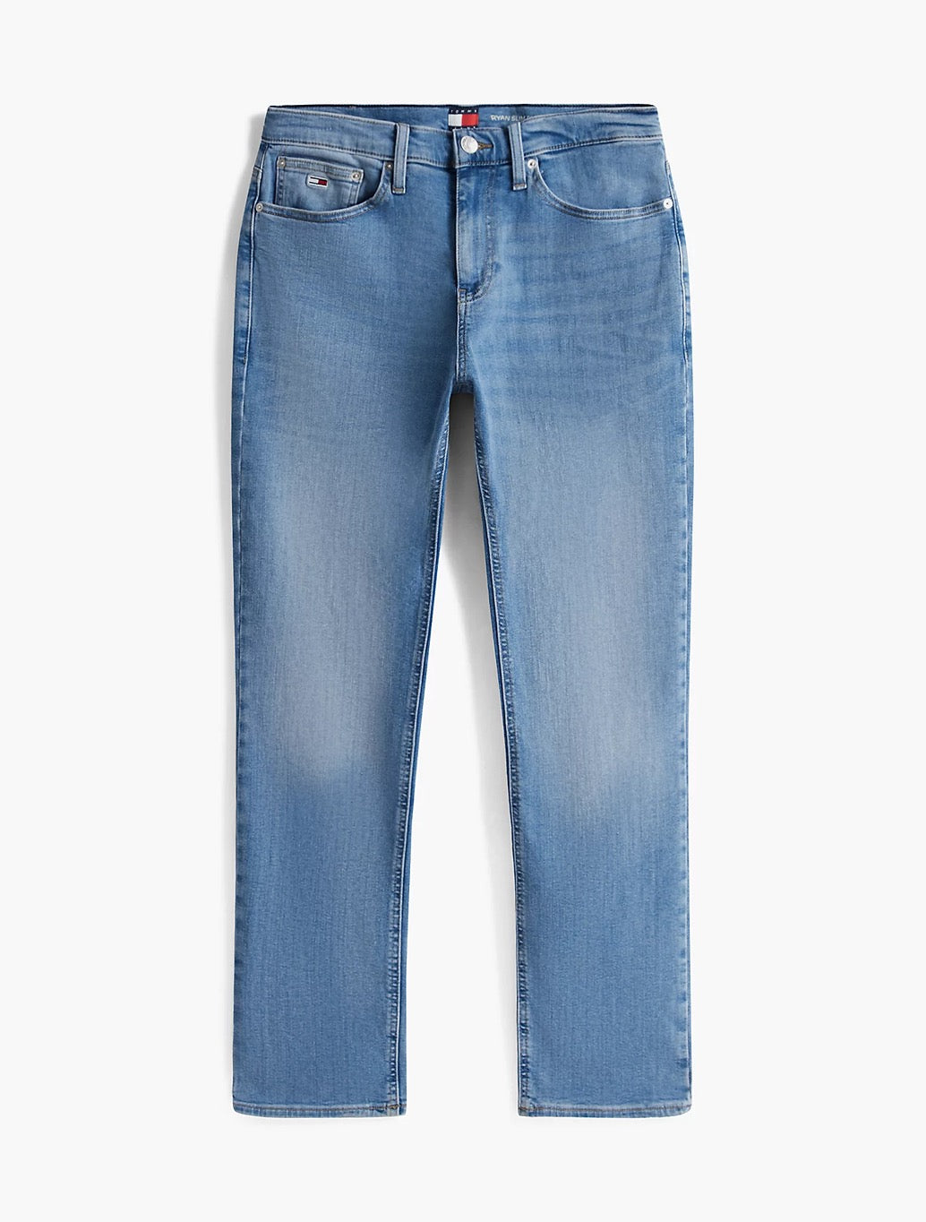 Tommy Jeans Ryan Slim Straight Jeans in Denim Light Blue