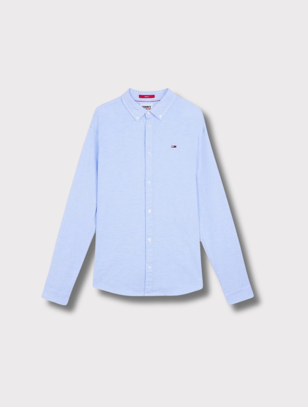 Tommy Jeans - Stretch Oxford Cotton Slim Fit Shirt - Light Blue