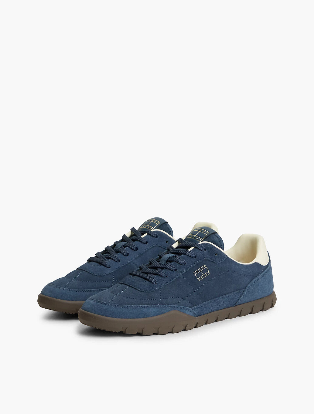 Tommy Jeans Suede Low Profile Trainers in Navy
