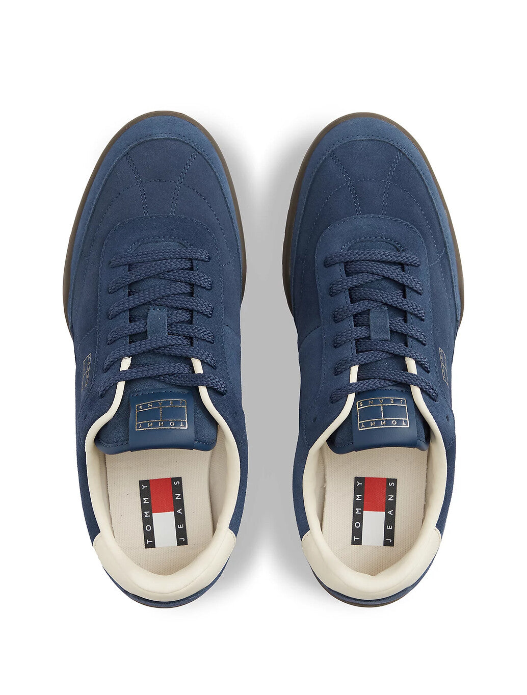 Tommy Jeans Suede Low Profile Trainers in Navy