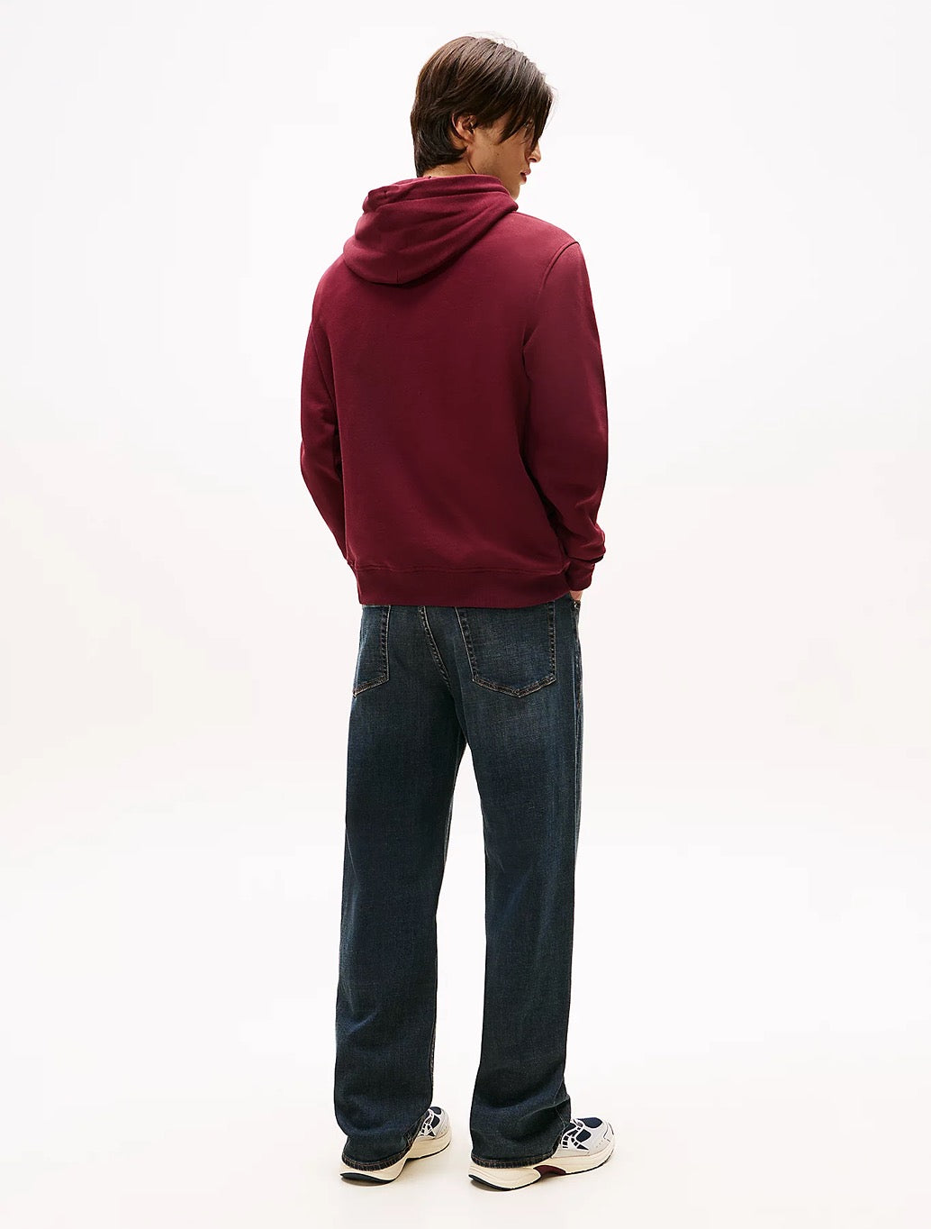 Tommy Jeans - Tommy Badge Terry Fleece Hoody - Wine