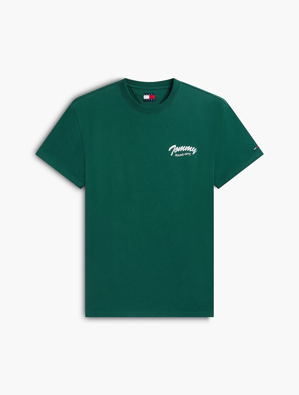 Tommy Jeans Script Back Print T-Shirt in Green
