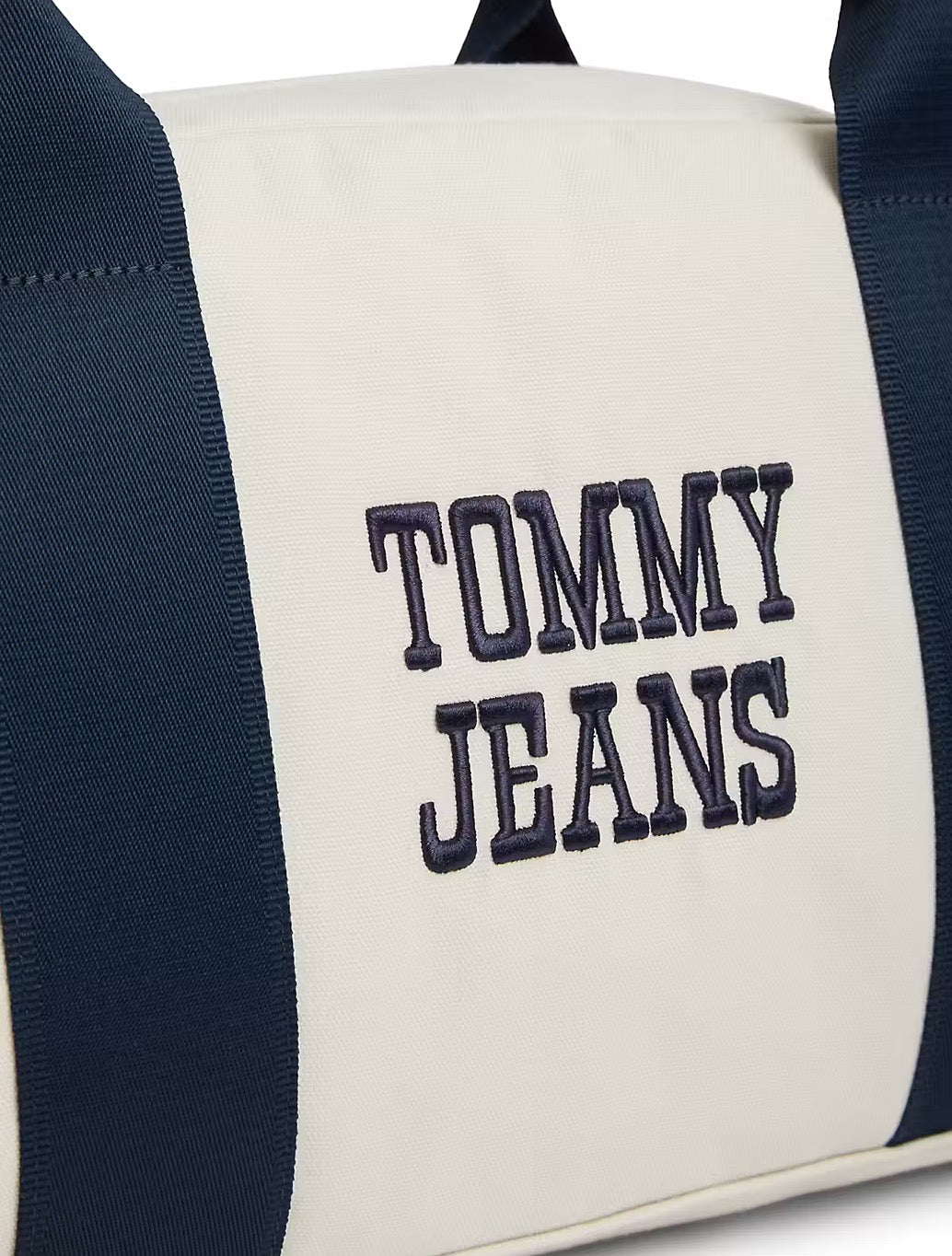 Tommy Jeans Varsity Duffel Bag in Beige