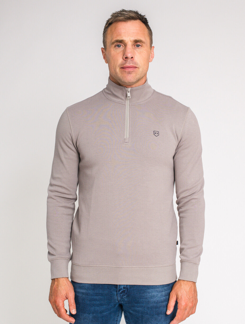 XV Kings Kilgrove Quarter Zip Sweatshirt in Gunpowder