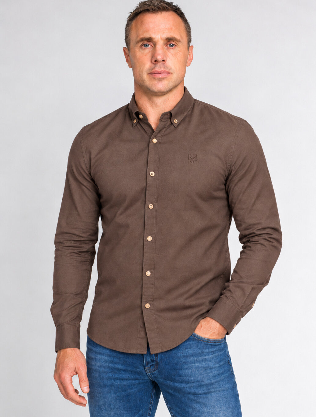XV Kings Tesoni Slim Fit Shirt in Browned