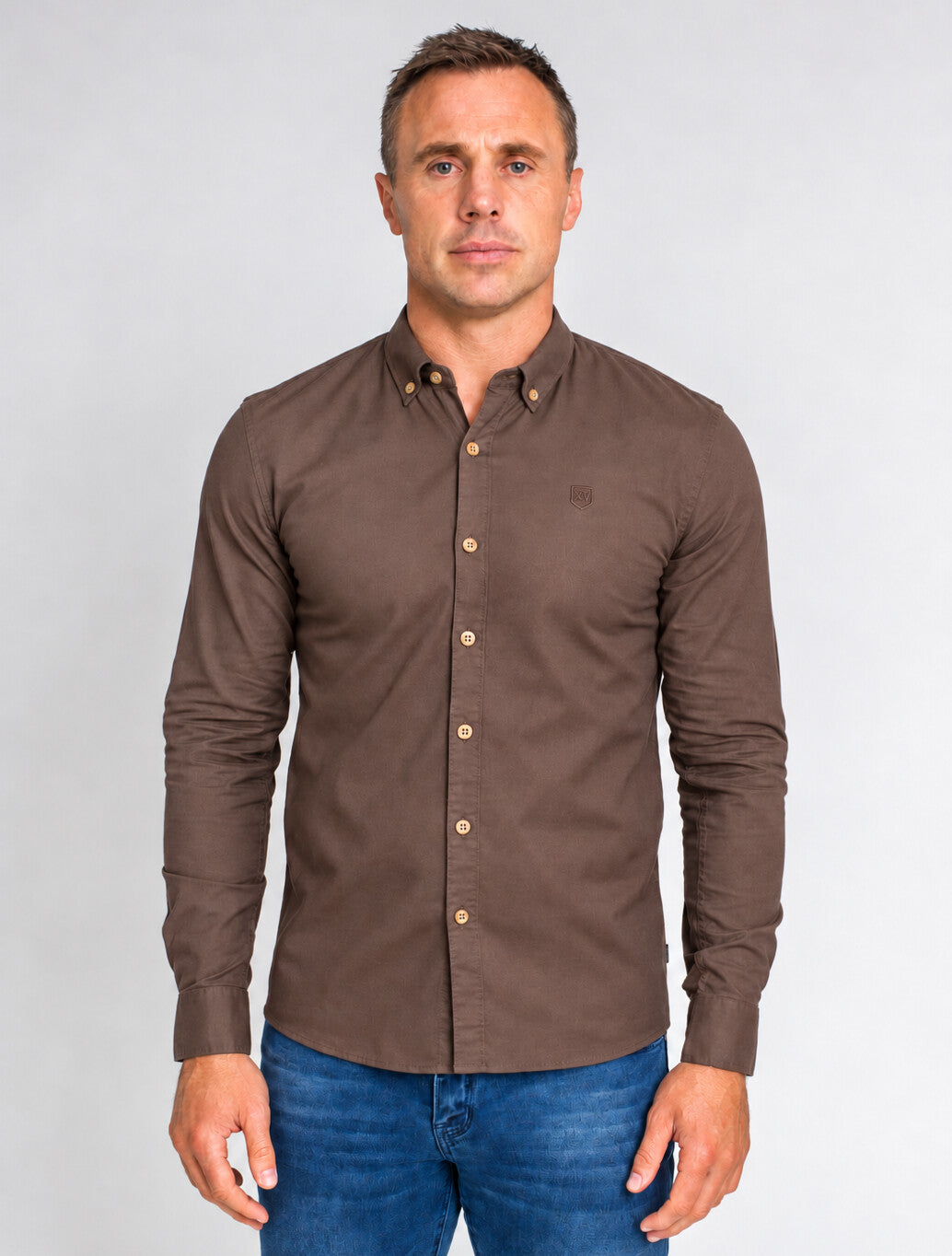 XV Kings Tesoni Slim Fit Shirt in Browned