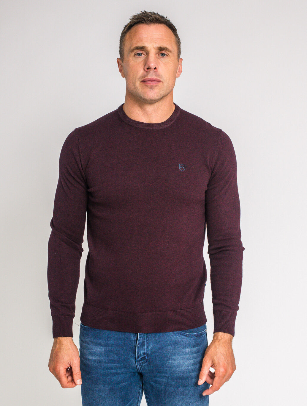 XV Kings Warhawks Crew Neck Knit in Plummed