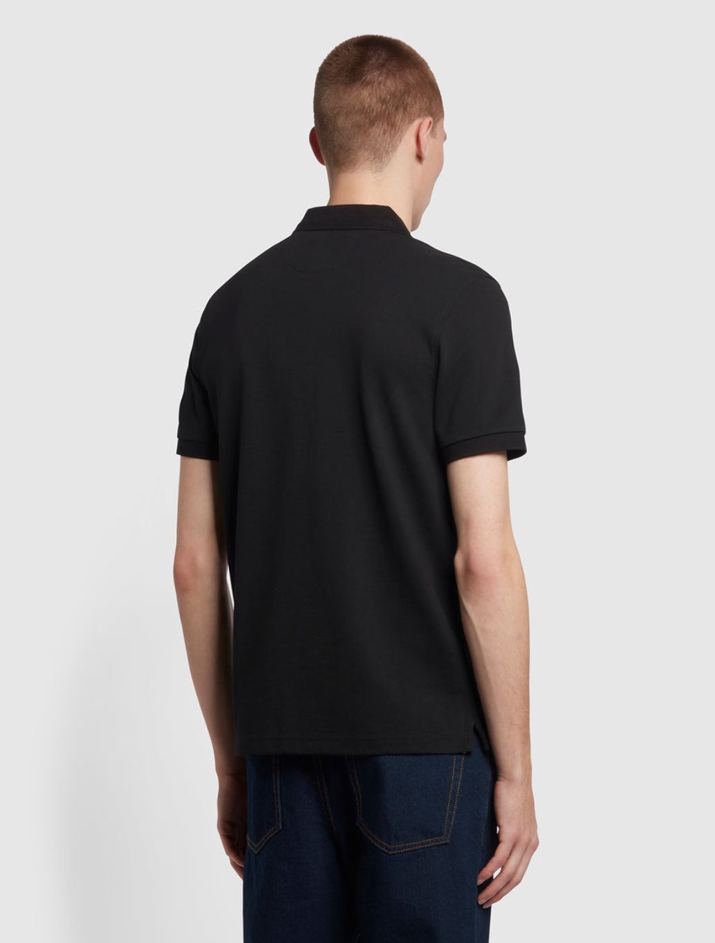 Farah - Blanes Slim Fit Organic Cotton Polo Shirt - Black