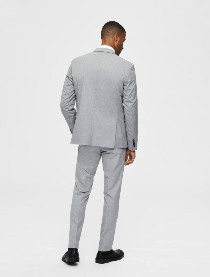 Selected Homme - Logan Fitted Suit Blazer - Light Grey
