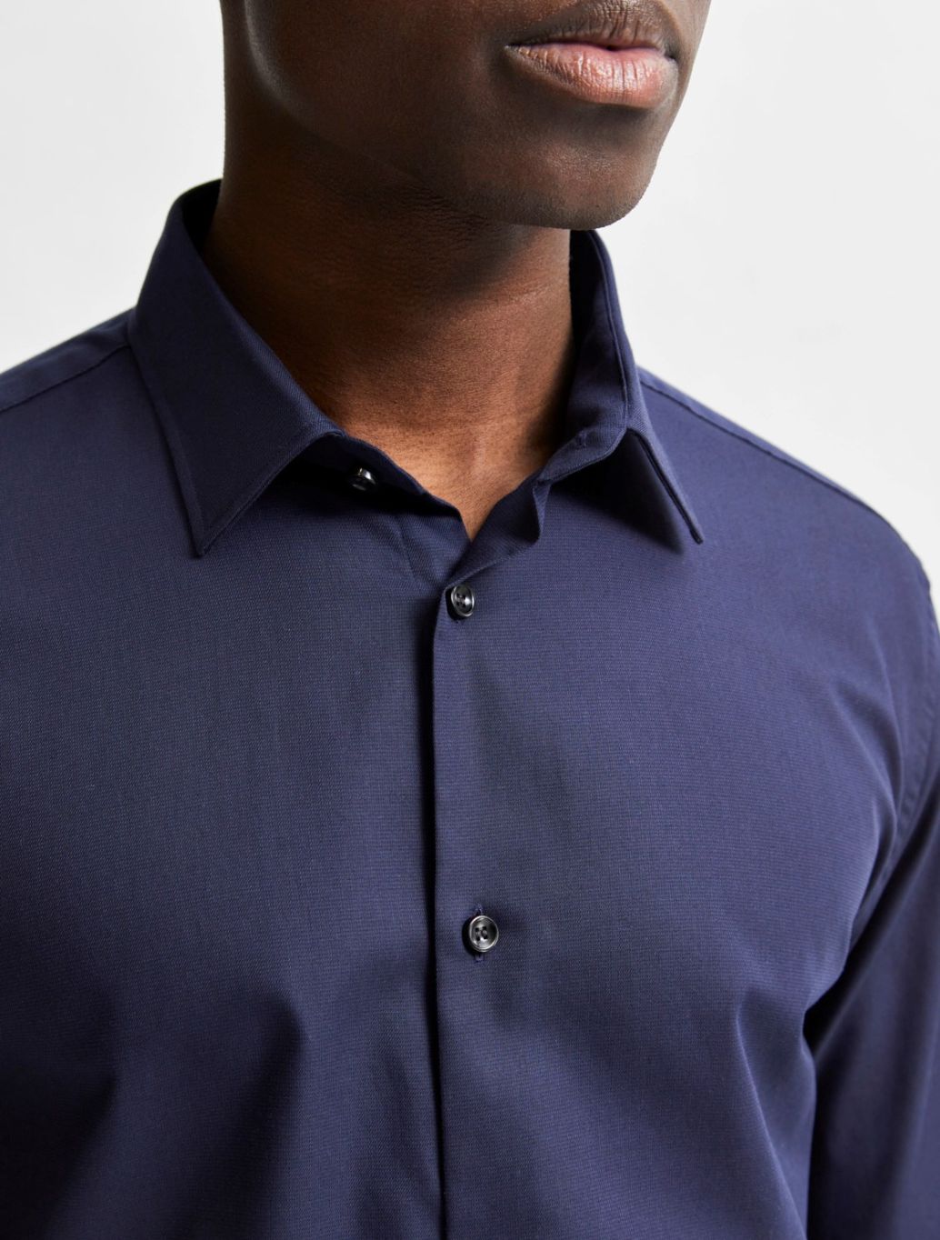 Selected - Ethan Slim Fit Dress Shirt - Navy