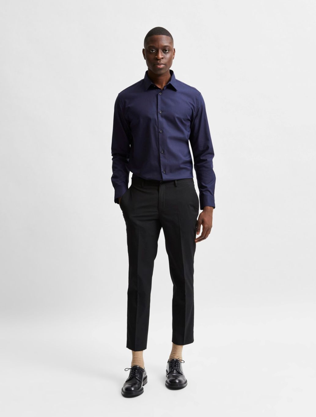 Selected - Ethan Slim Fit Dress Shirt - Navy