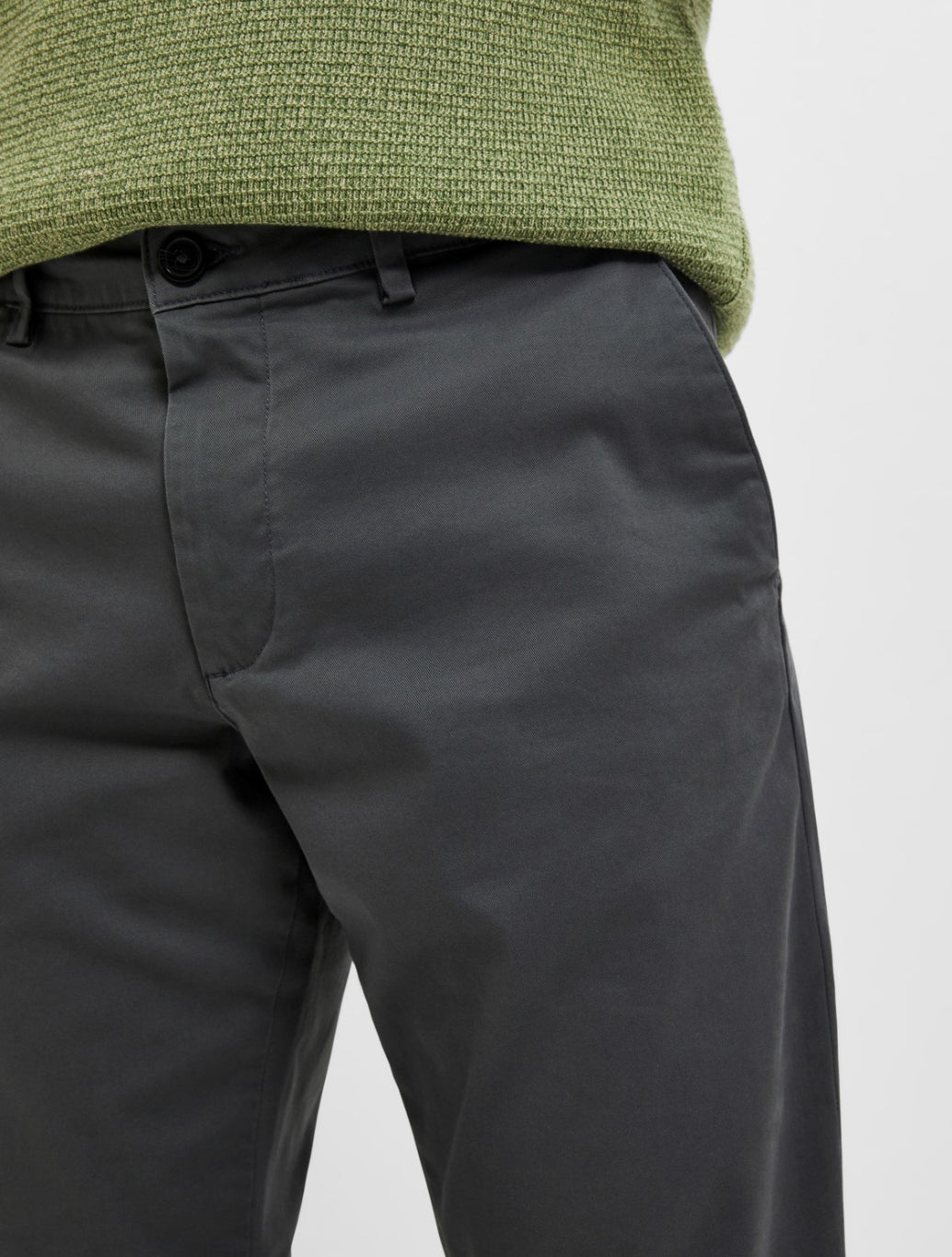 Selected Homme - Miles Slim Fit Chino - Charcoal