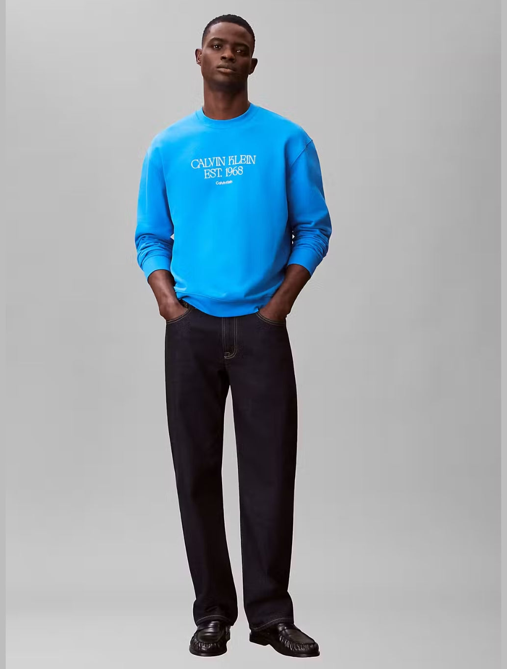Calvin Klein 1968 NYC Graphic Sweatshirt in Blue