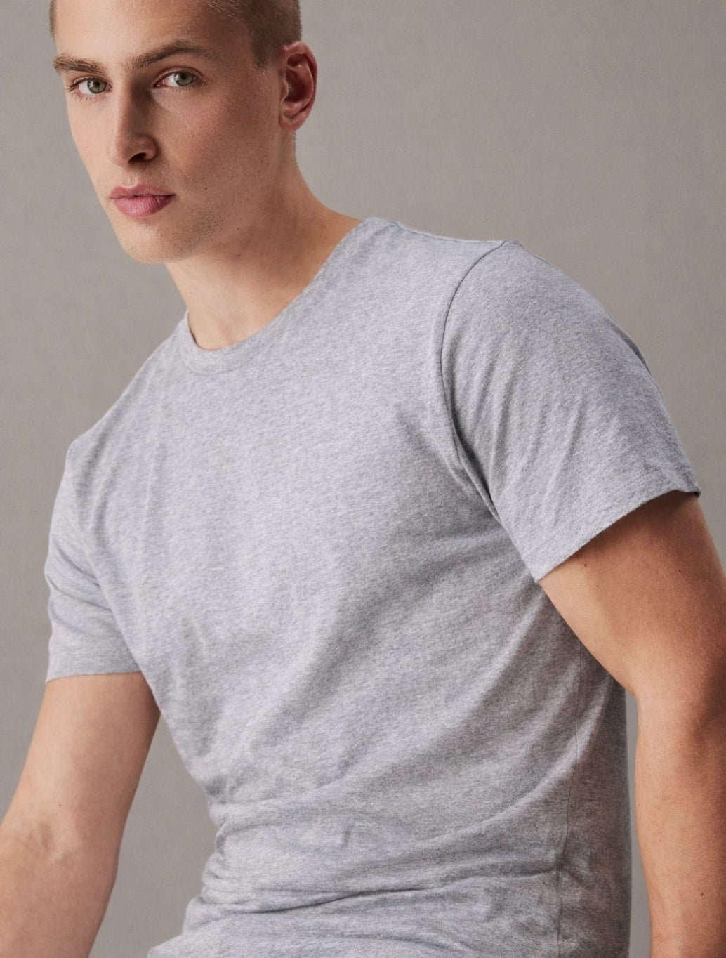 Calvin Klein 3 Pack T-Shirt in Mix (White/Grey/Blue)