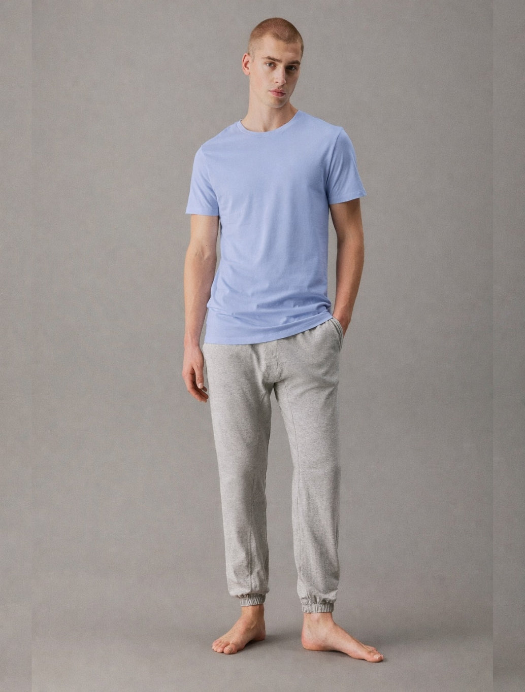 Calvin Klein 3 Pack T-Shirt in Mix (White/Grey/Blue)