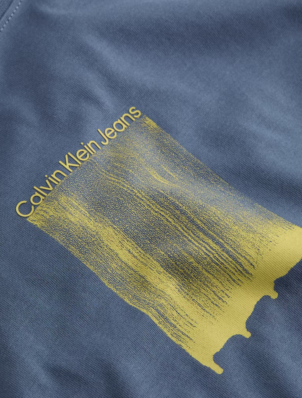 Calvin Klein - Brush Stroke Graphic T-Shirt - Storm Blue
