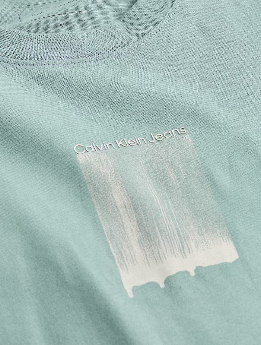 Calvin Klein - Brush Stroke Graphic T-Shirt - Light Khaki