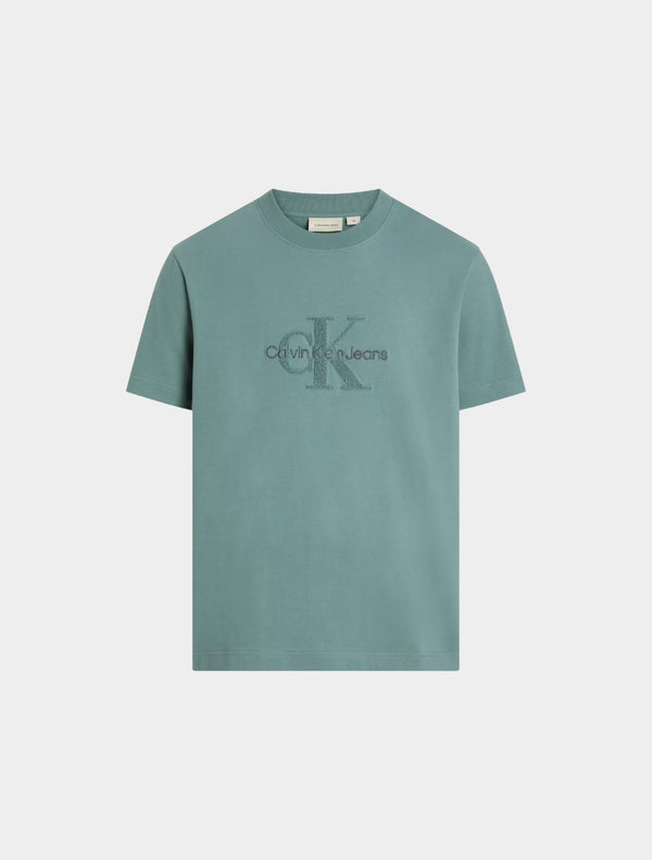 Calvin Klein - Chenille Monogram T-Shirt - Light Green