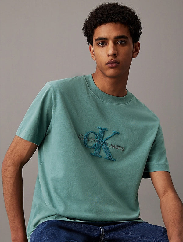 Calvin Klein - Chenille Monogram T-Shirt - Light Green