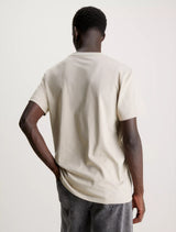 Calvin Klein - Cotton Small Monogram Logo T-Shirt - Beige