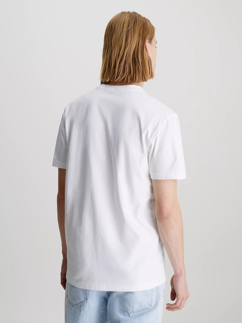 Calvin Klein - Cotton Small Monogram Logo T-Shirt - White