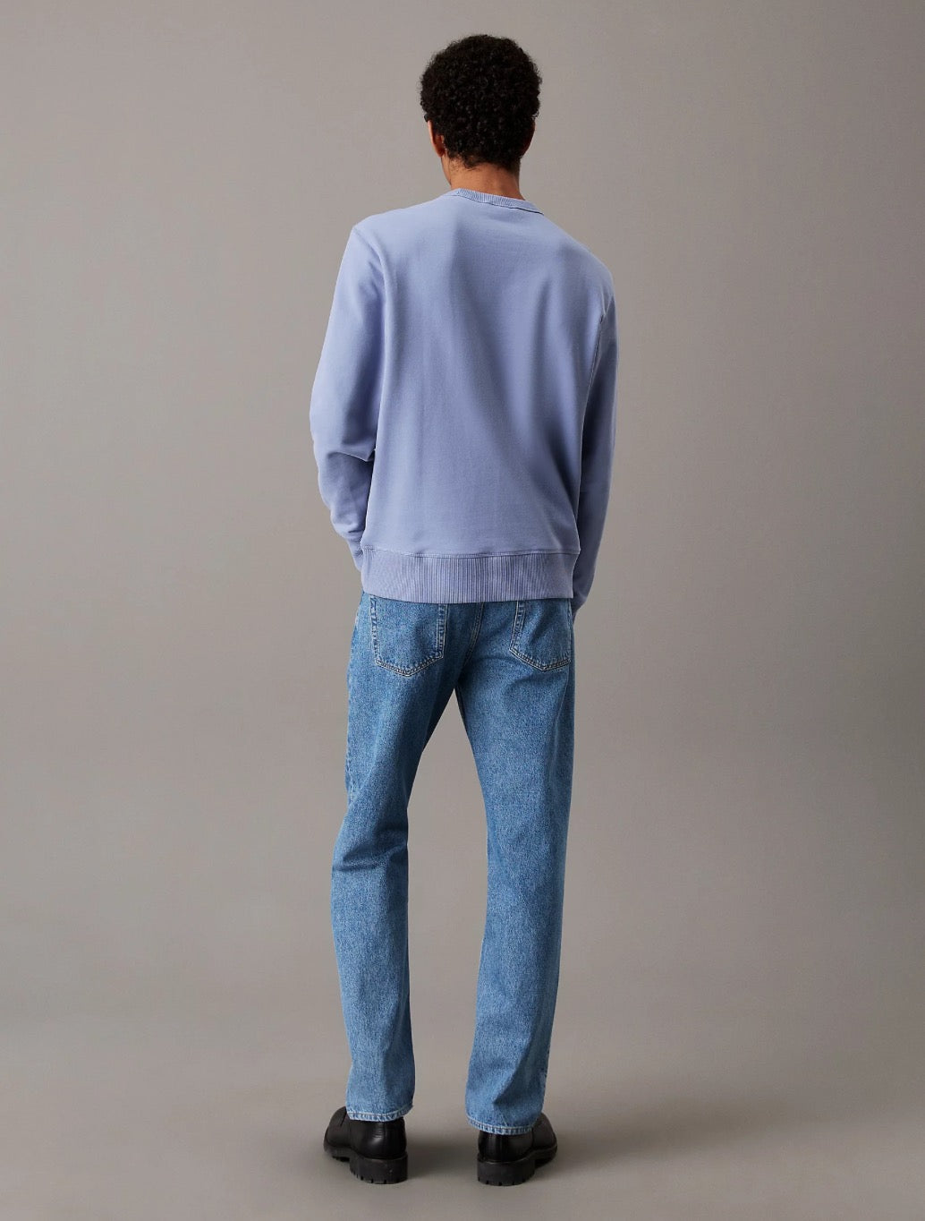 Calvin Klein - Cotton Terry Badge Sweatshirt - Lilac
