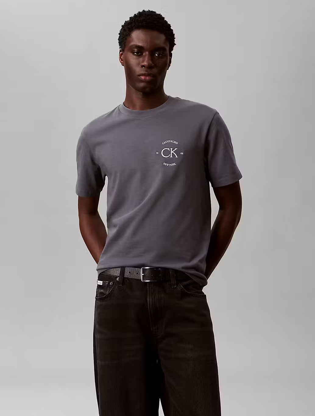 Calvin Klein CK Back Print T-Shirt - Denim Dark