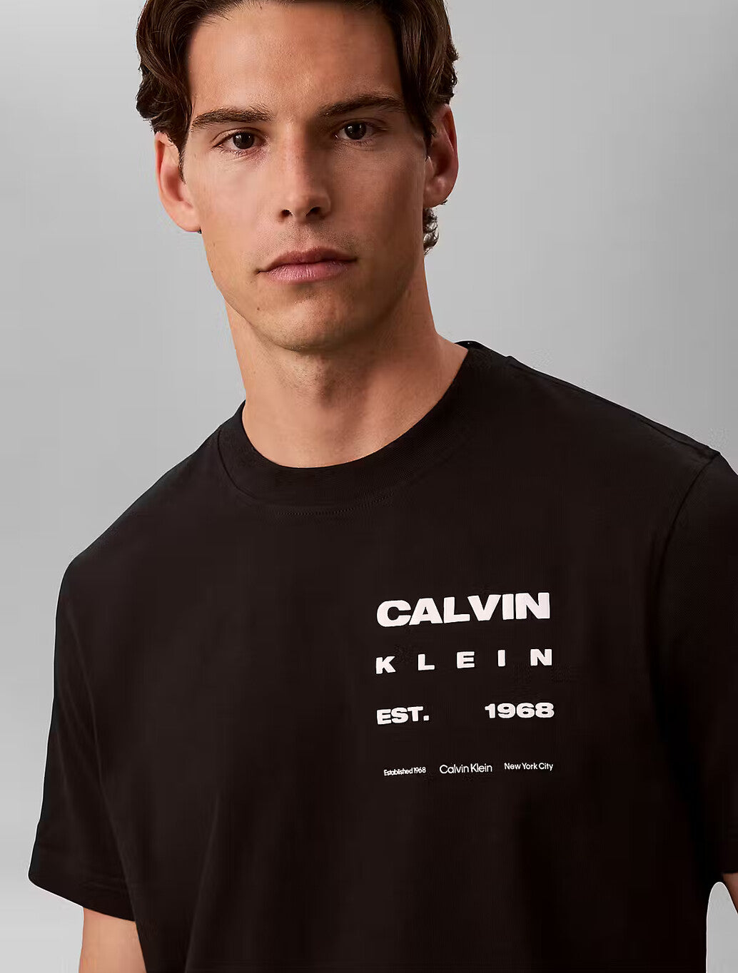 Calvin Klein Forest Back Print T-Shirt in Black