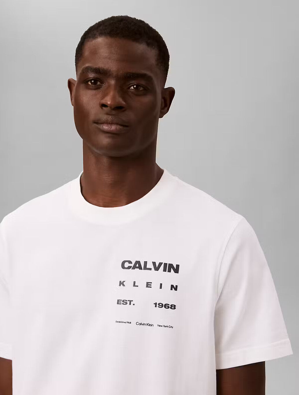 Calvin Klein Forest Back Print T-Shirt in White