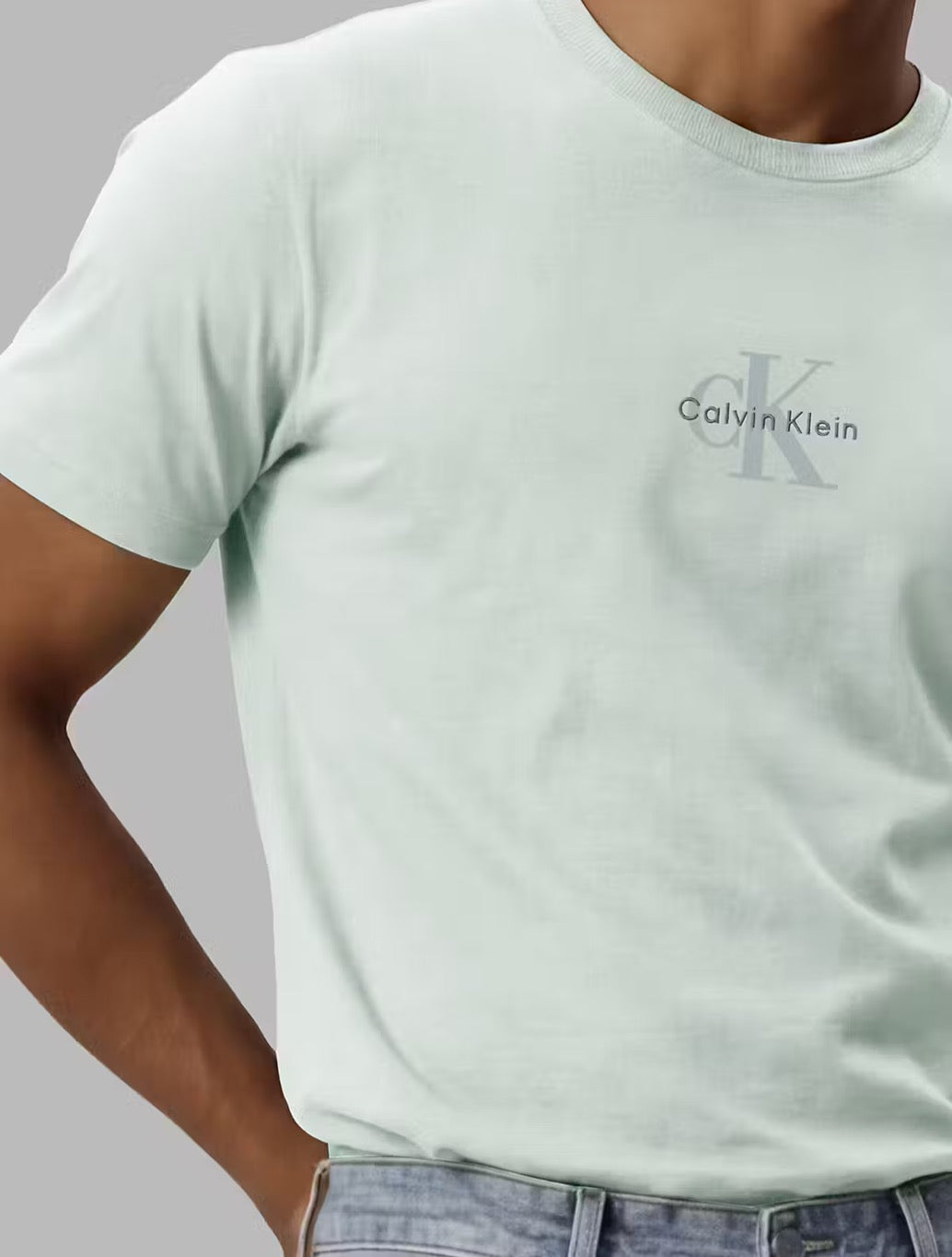 Calvin Klein Monogram Logo T-Shirt - Mint Green