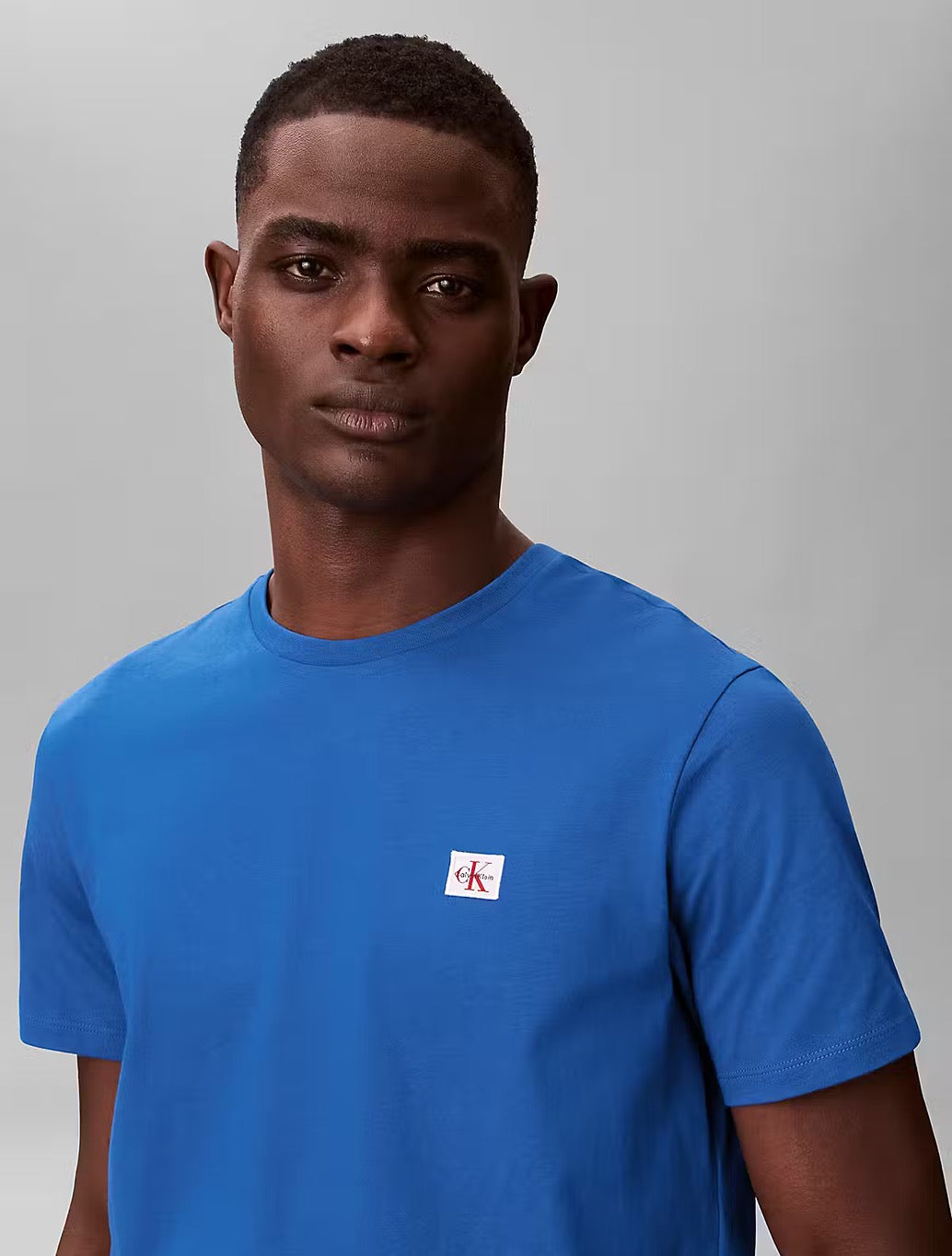 Calvin Klein Monogram Badge T-Shirt - Blue