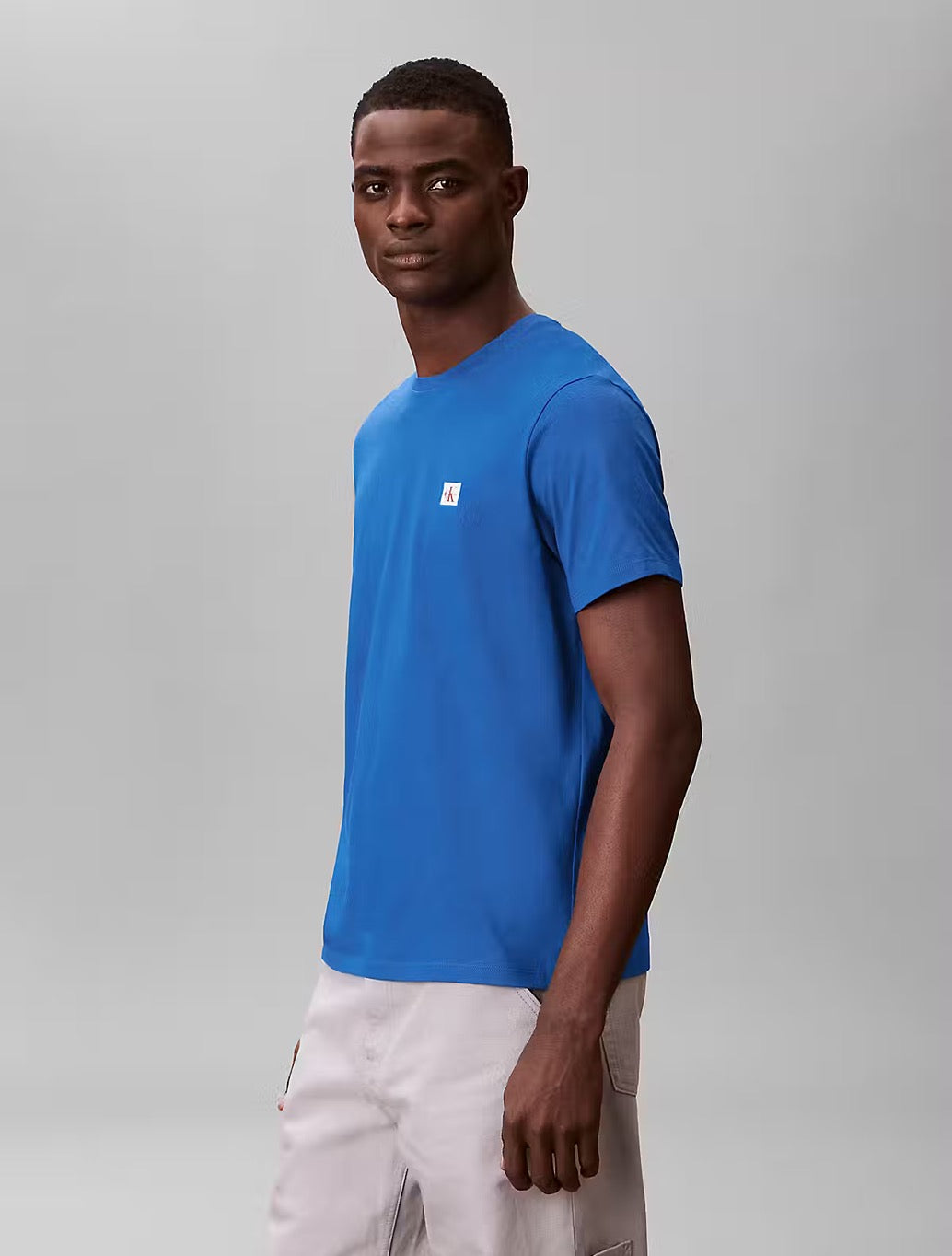 Calvin Klein Monogram Badge T-Shirt - Blue