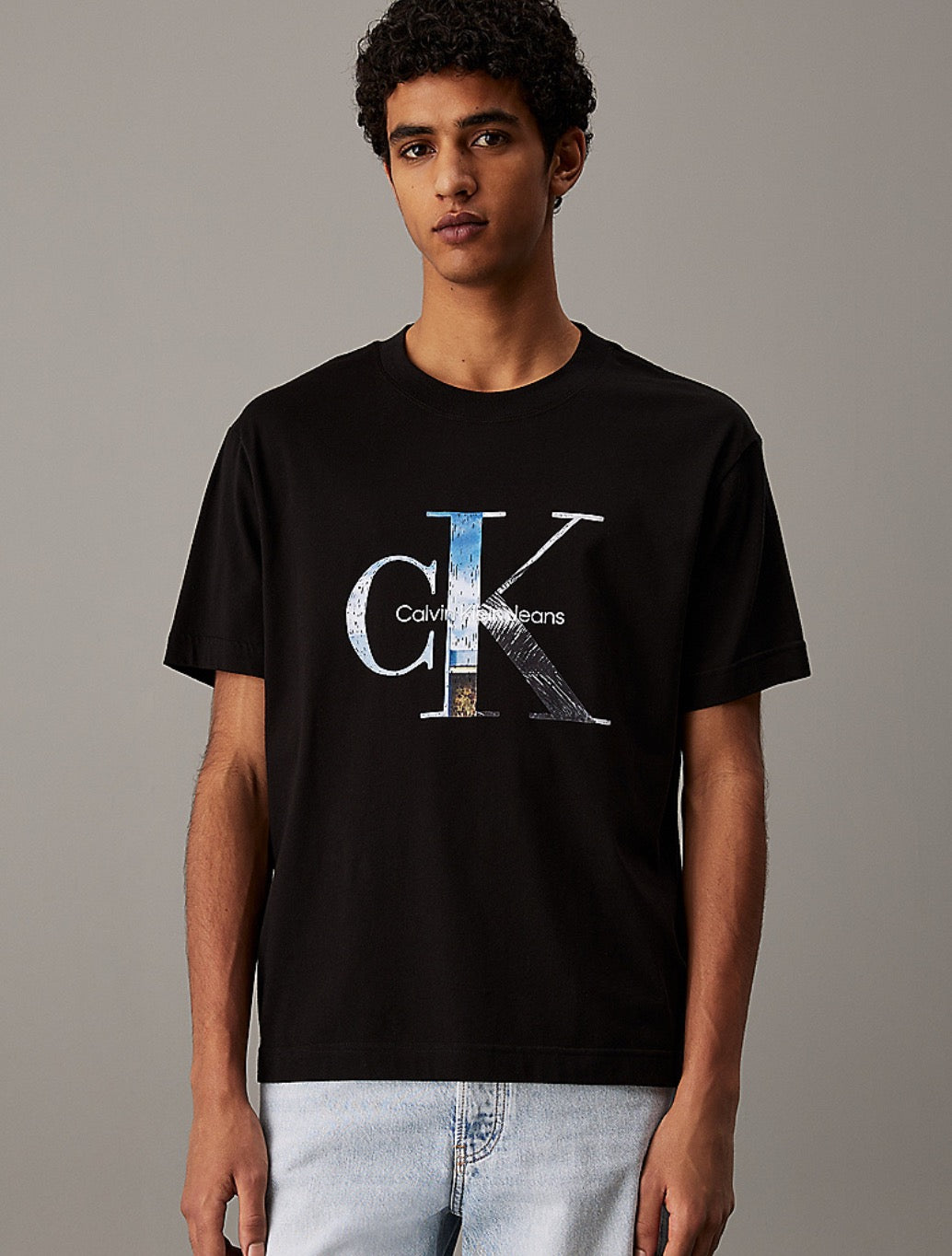 Calvin Klein - Monogram Photo Print T-Shirt - Black