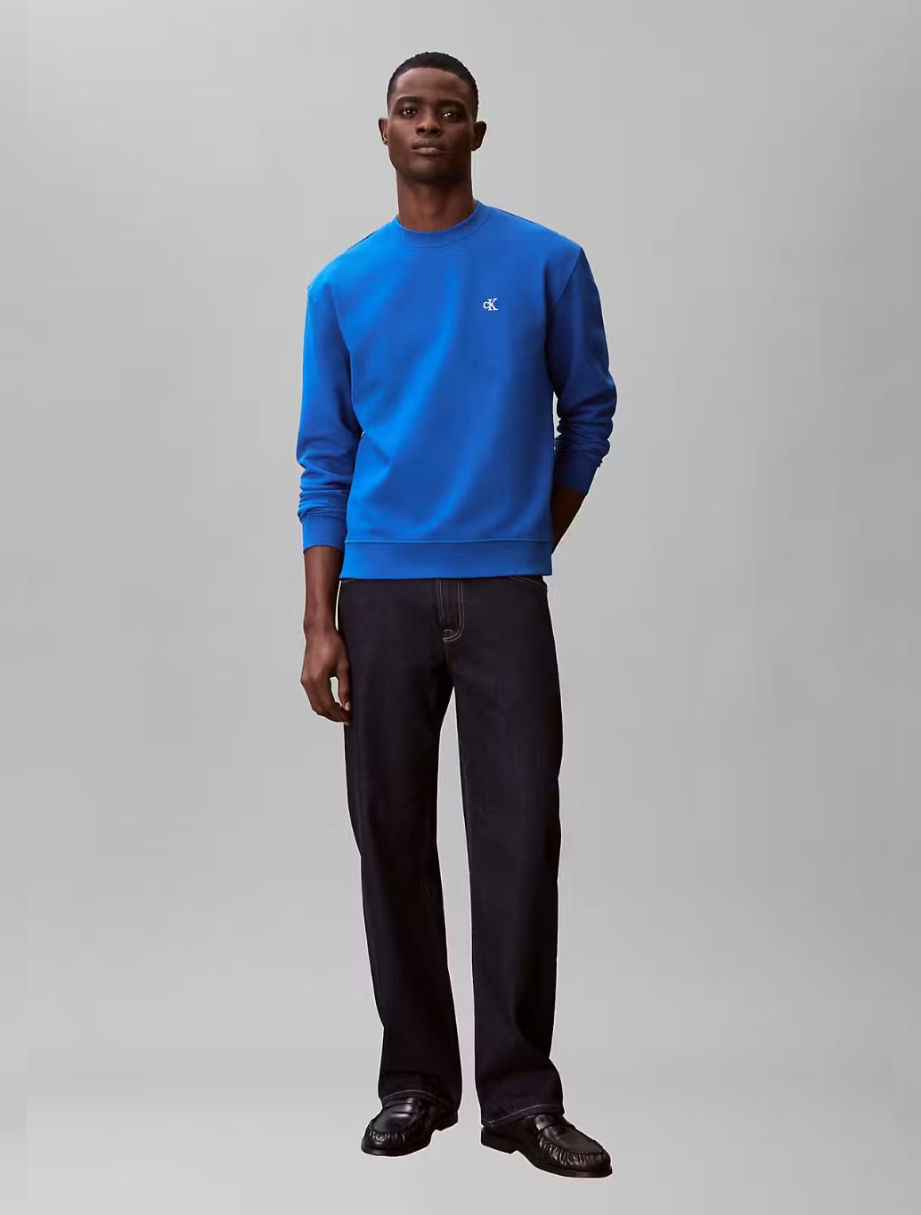 Calvin Klein Monogram Sweatshirt in Blue