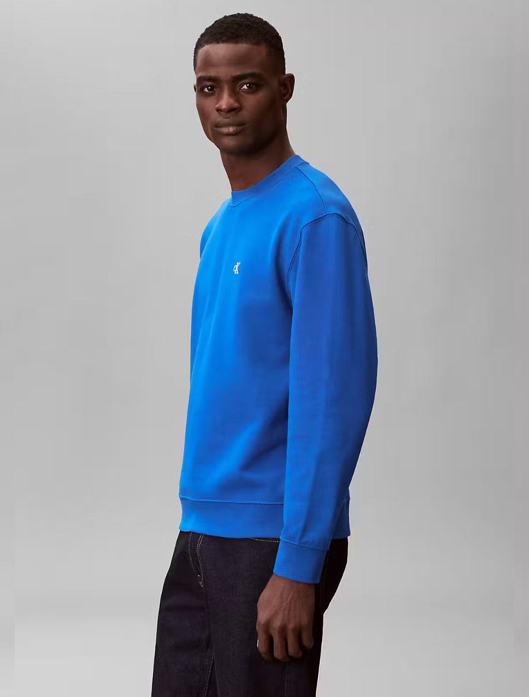 Calvin Klein Monogram Sweatshirt in Blue