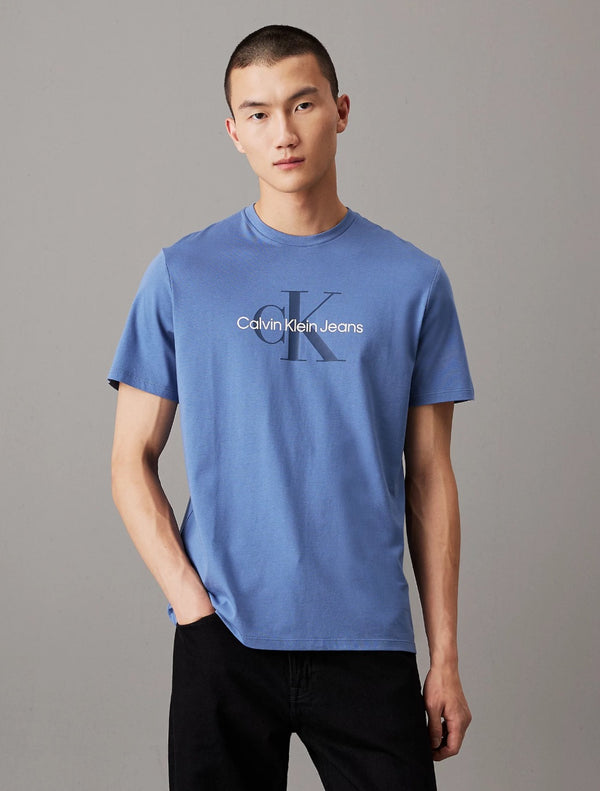 Calvin Klein - Heroes Monogram T-Shirt - Denim Light Blue