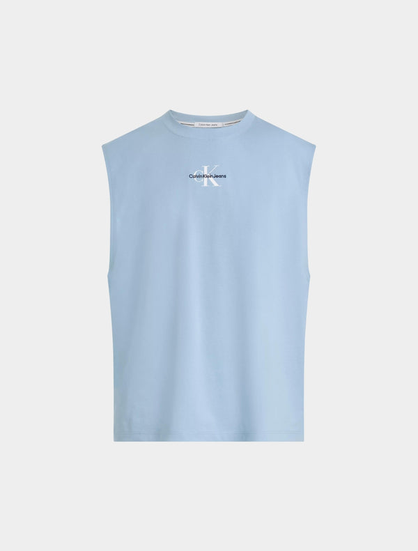 Calvin Klein - Monogram Tank Top T-Shirt - Light Blue