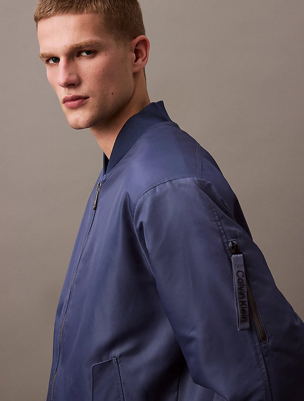 Calvin Klein - Hero Nylon Bomber Jacket - Blue