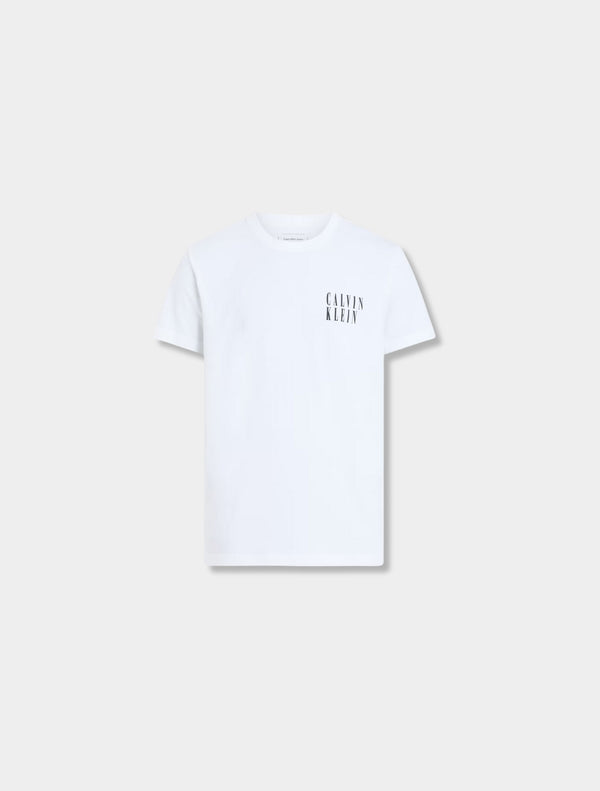 Calvin Klein - Text Box Graphic T-Shirt - White