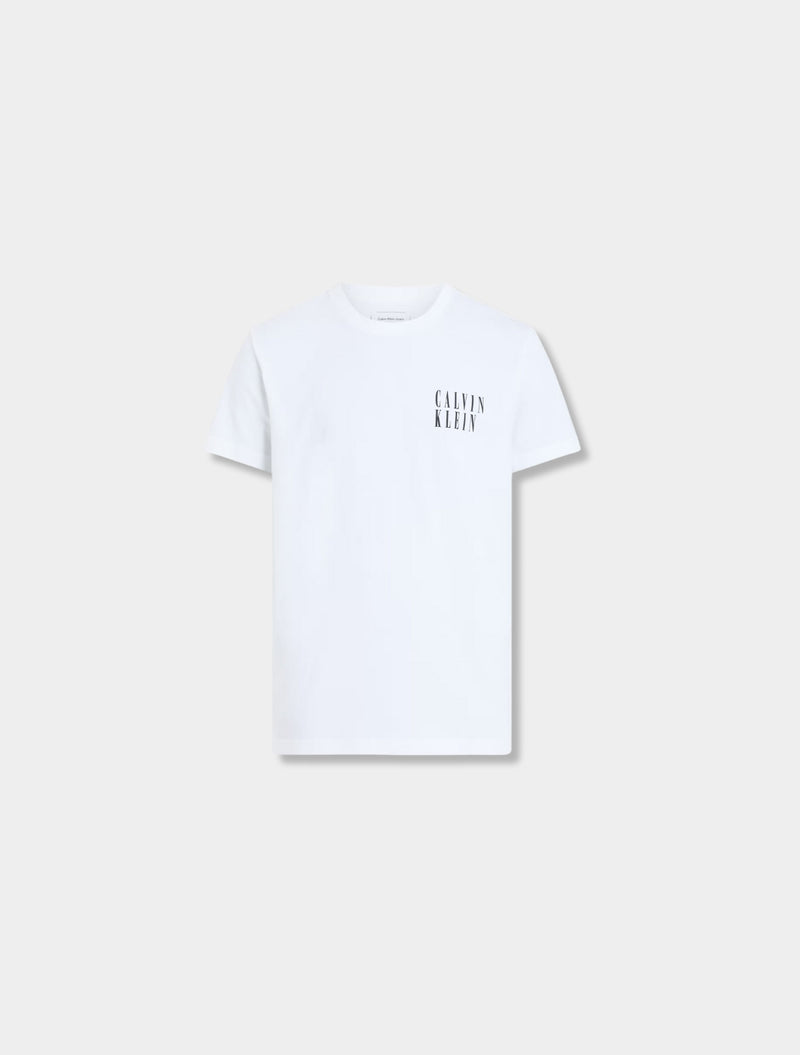 Calvin Klein - Text Box Graphic T-Shirt - White