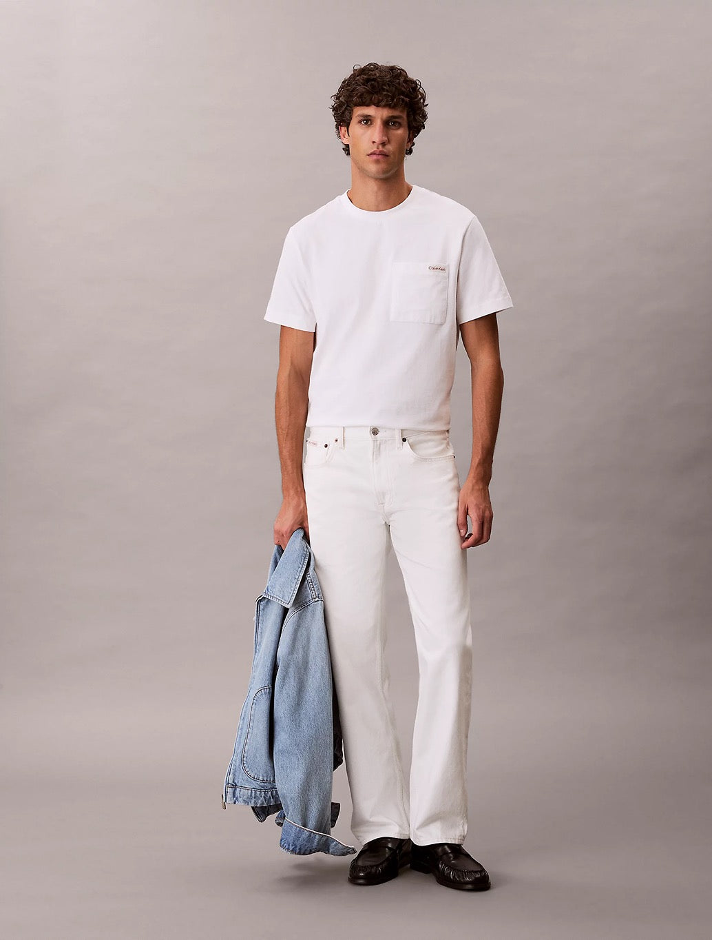 Calvin Klein Pocket Logo T-Shirt in White