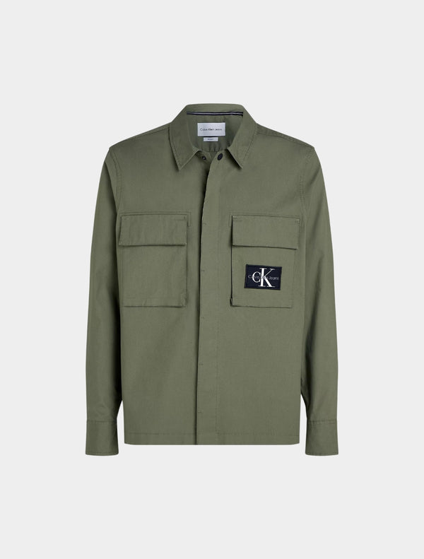Calvin Klein - Ripstop Utility Overshirt - khaki