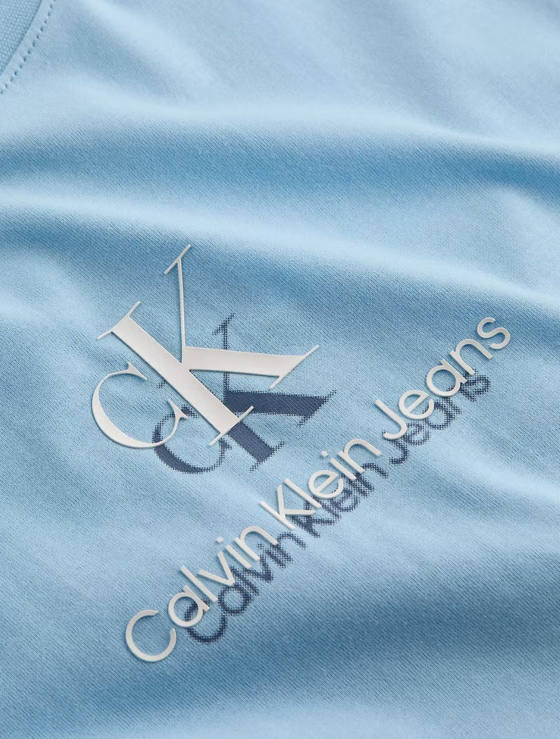 Calvin Klein - Shadow Drop Logo T-Shirt - Light Blue