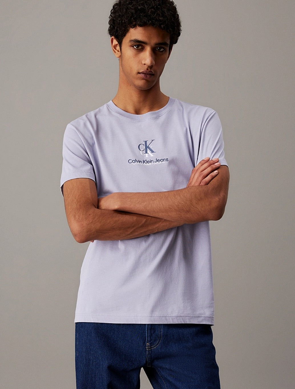 Calvin Klein - Shadow Drop Logo T-Shirt - Light Purple