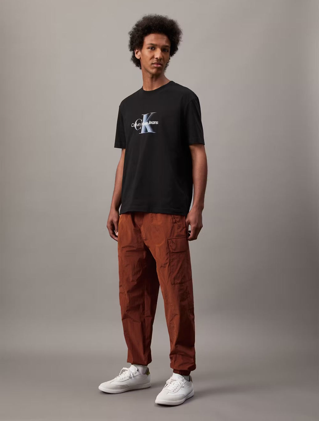Calvin Klein - Shifted Monogram T-Shirt - Black