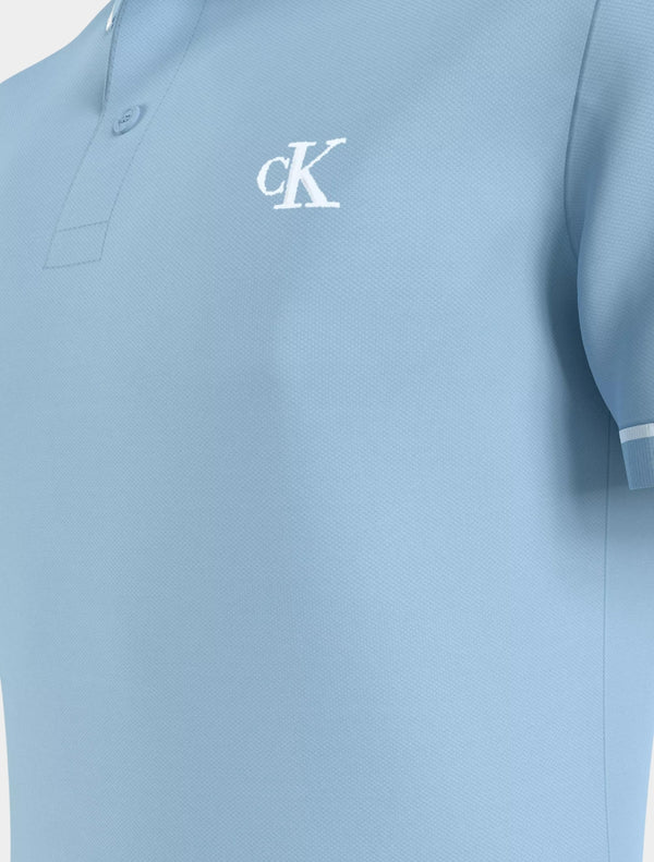 Calvin Klein - Slim Polo Shirt - Light Blue