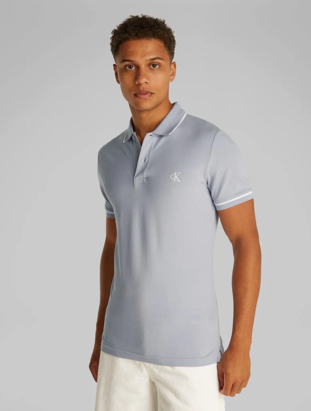Calvin Klein - Tipping Slim Polo Shirt - Lavender